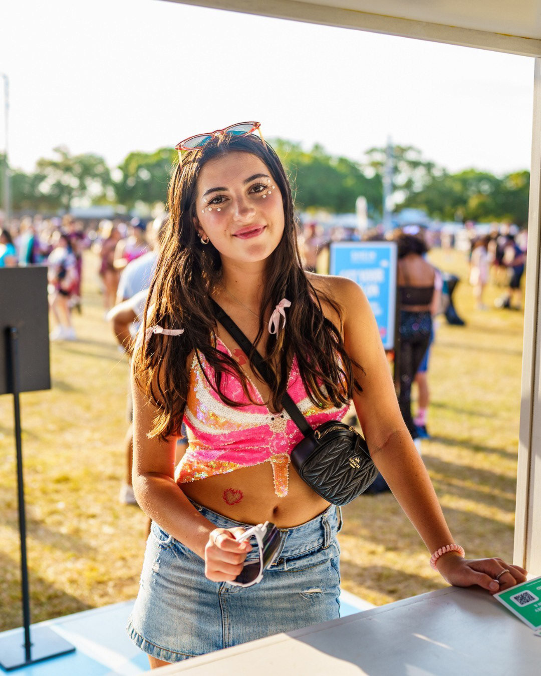 Guest with festival styling at the SHEIN Style Station
