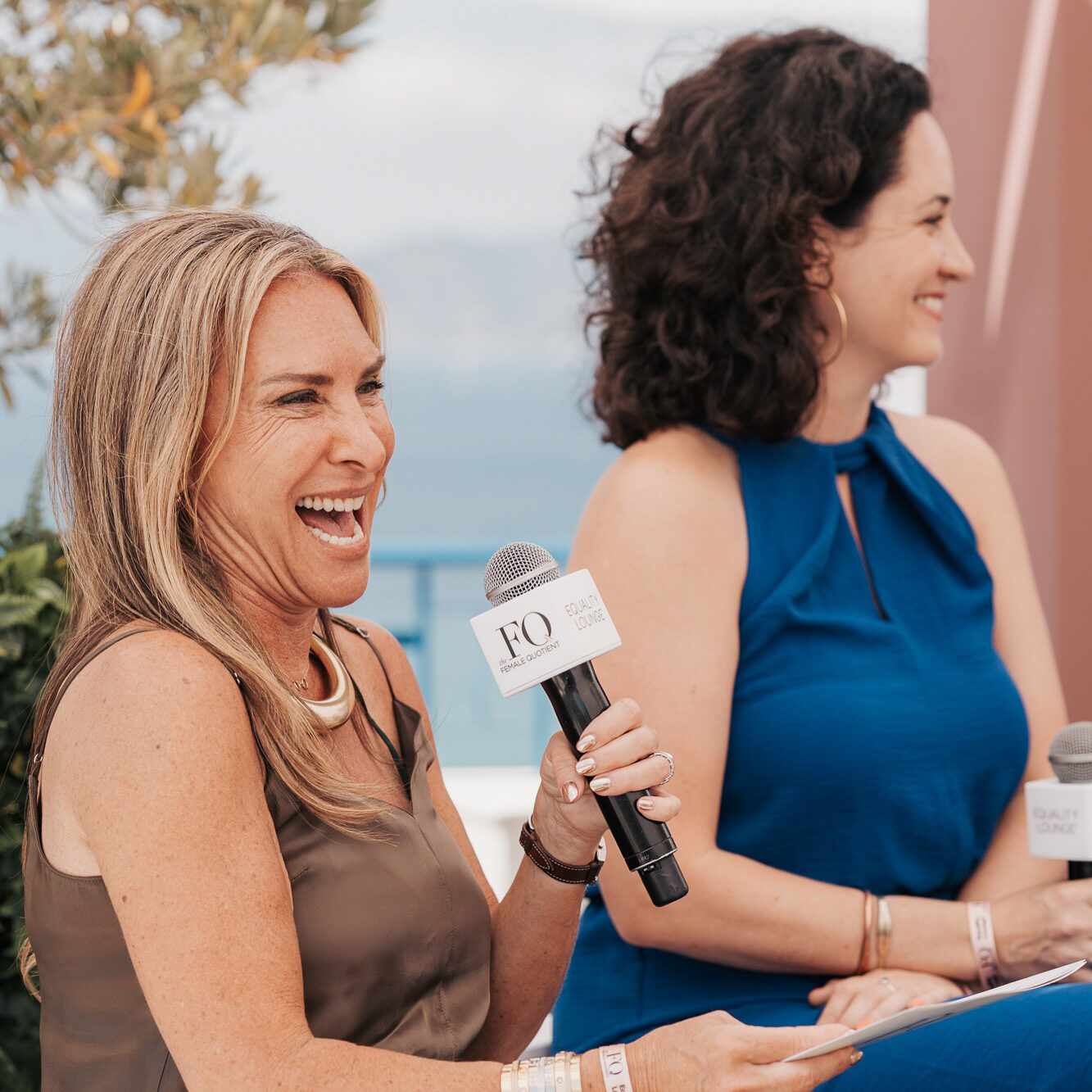 Female Quotient panel discussion on the Cannes terrace