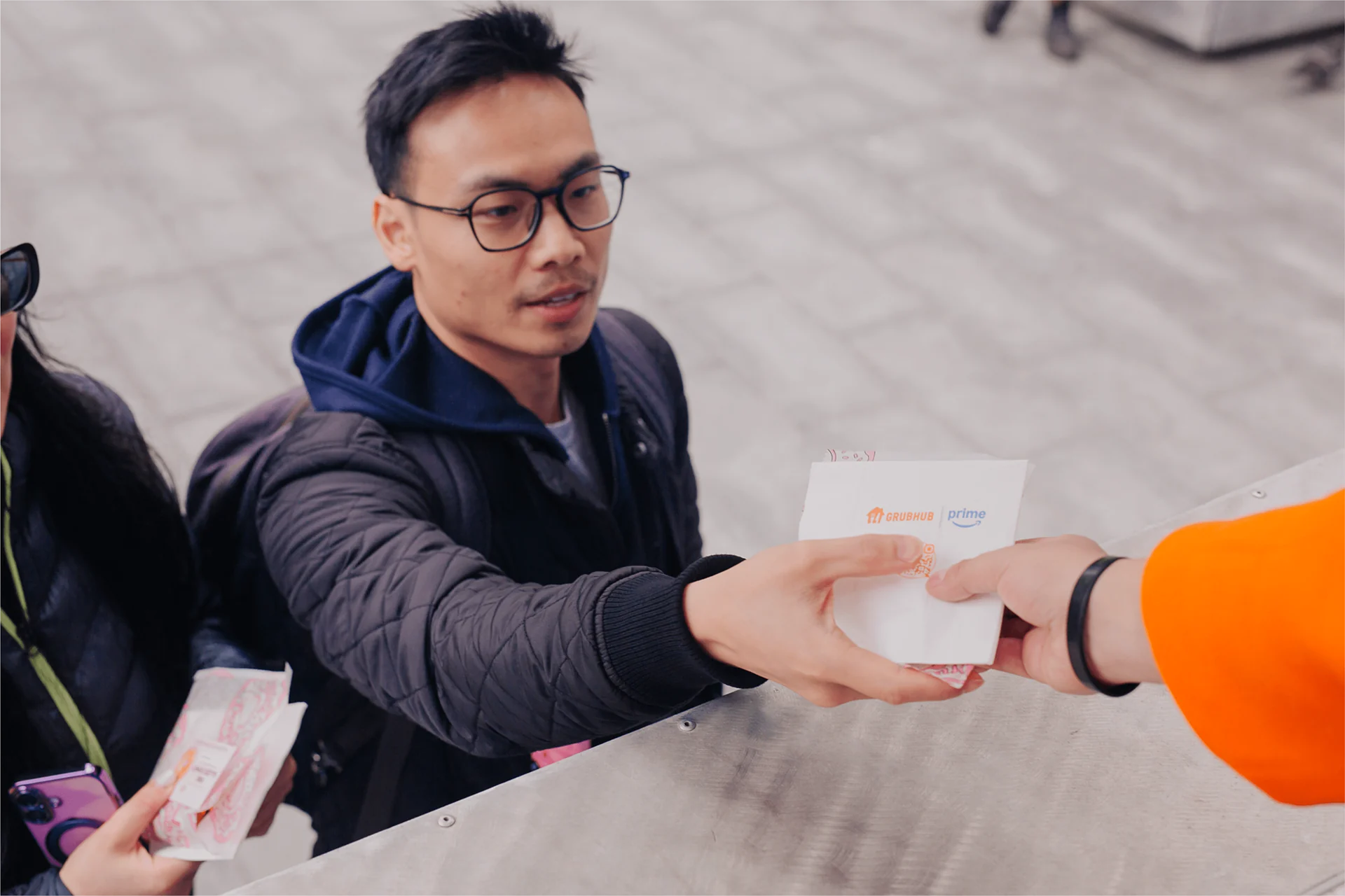 Gift card handoff between a Brand Ambassador and a guest