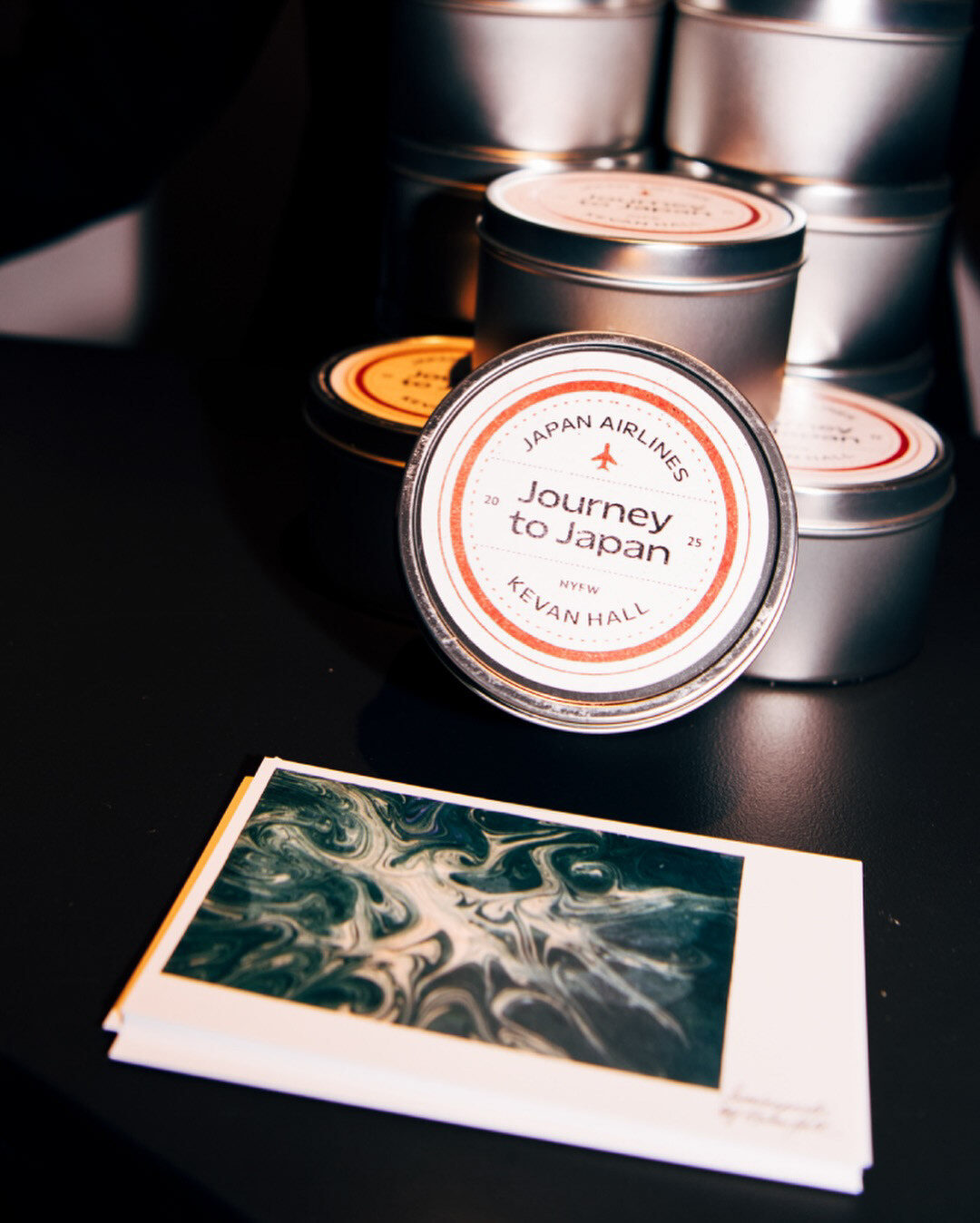 Journey to Japan gift tins and marbled postcards