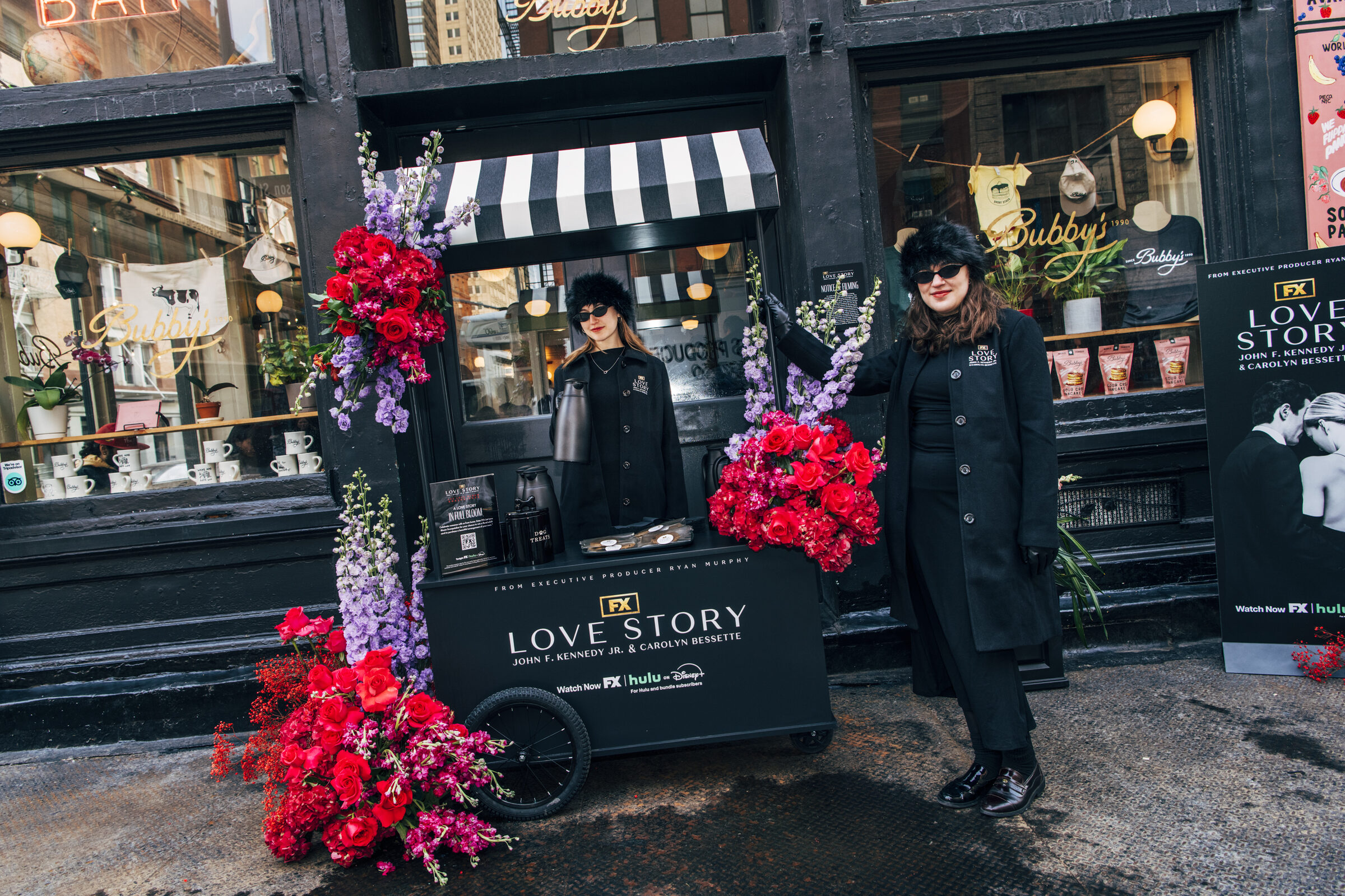 The Love Story cart outside Bubby’s