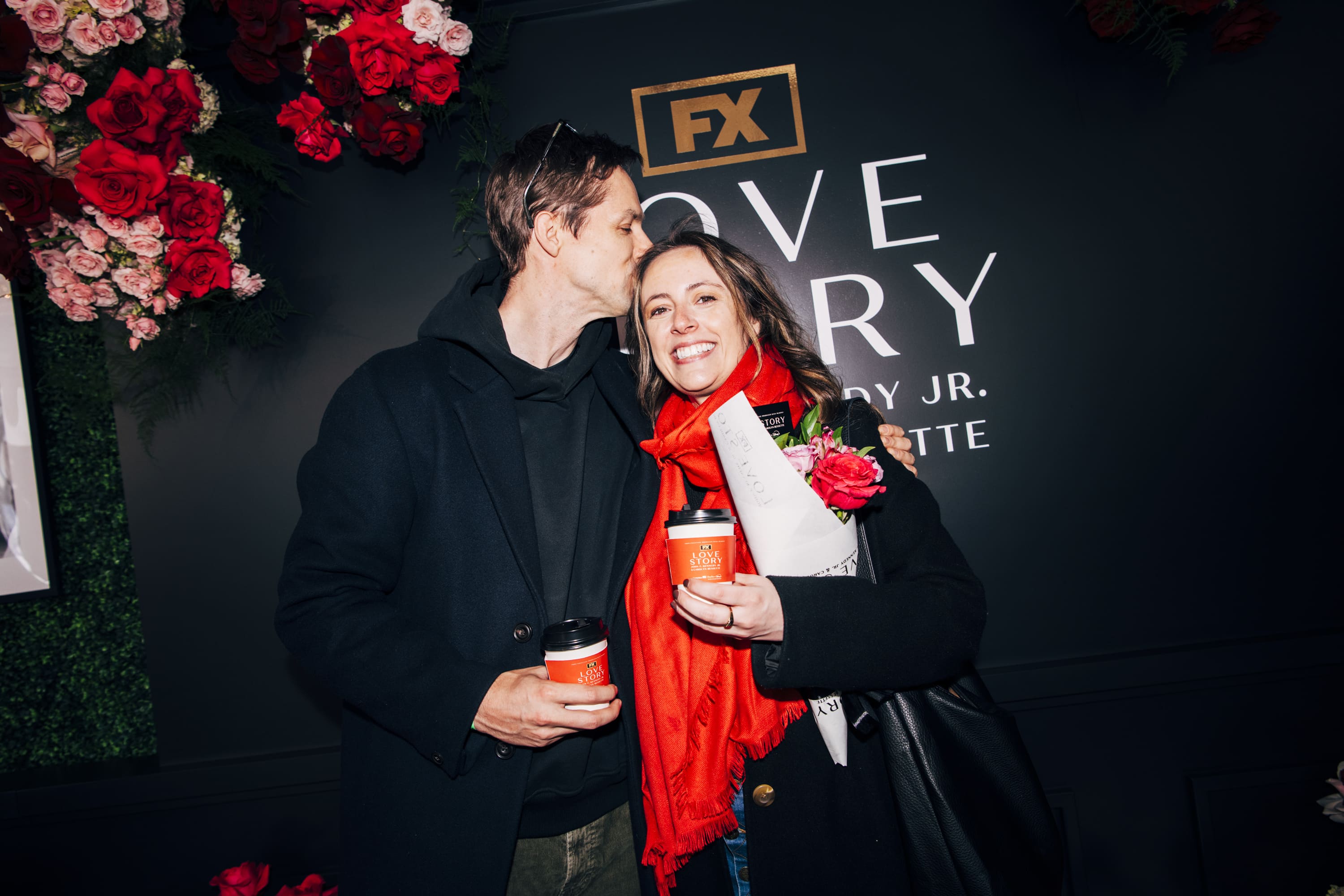 Floral details at the Wollman Rink Love Story activation