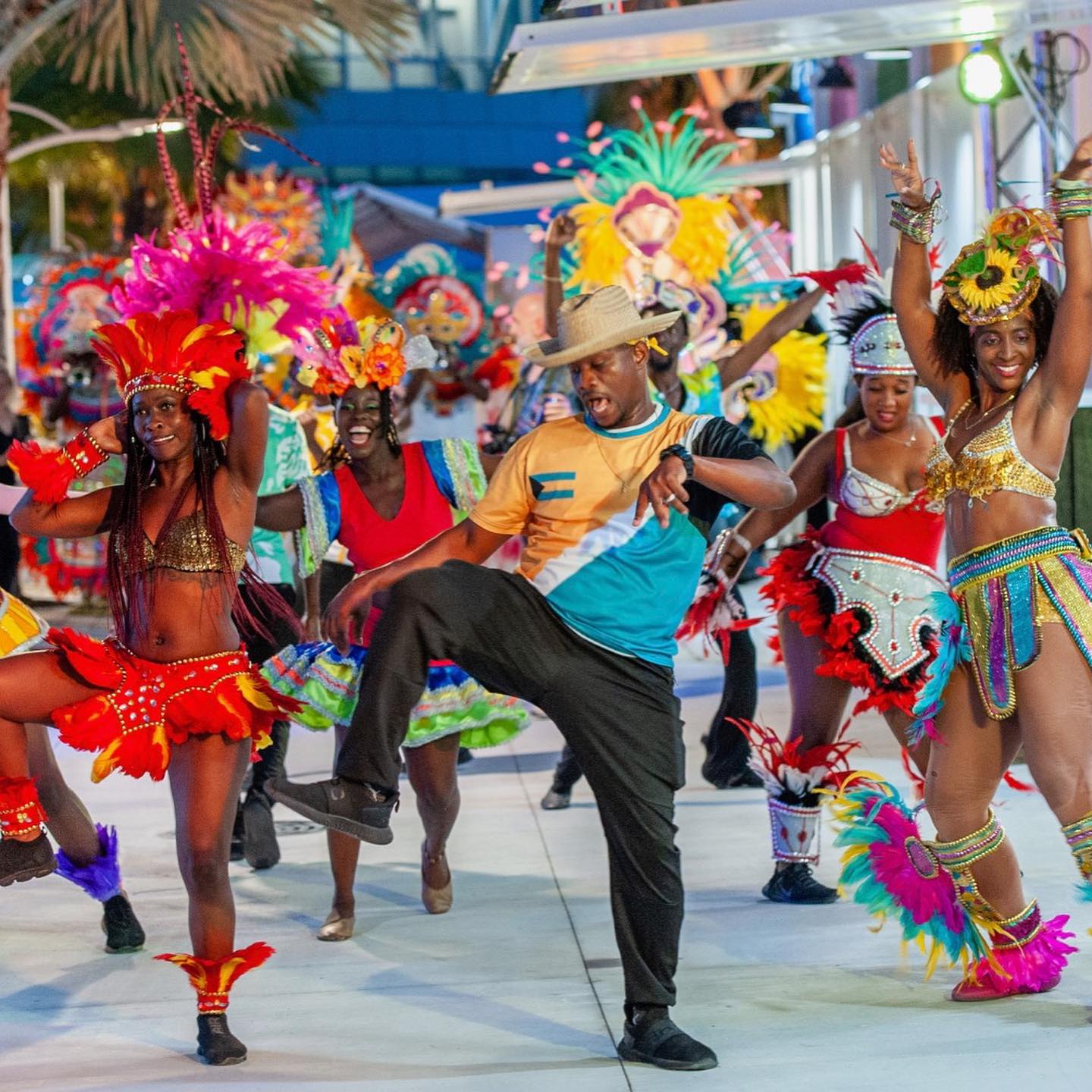 Junkanoo performance at Nassau Cruise Port