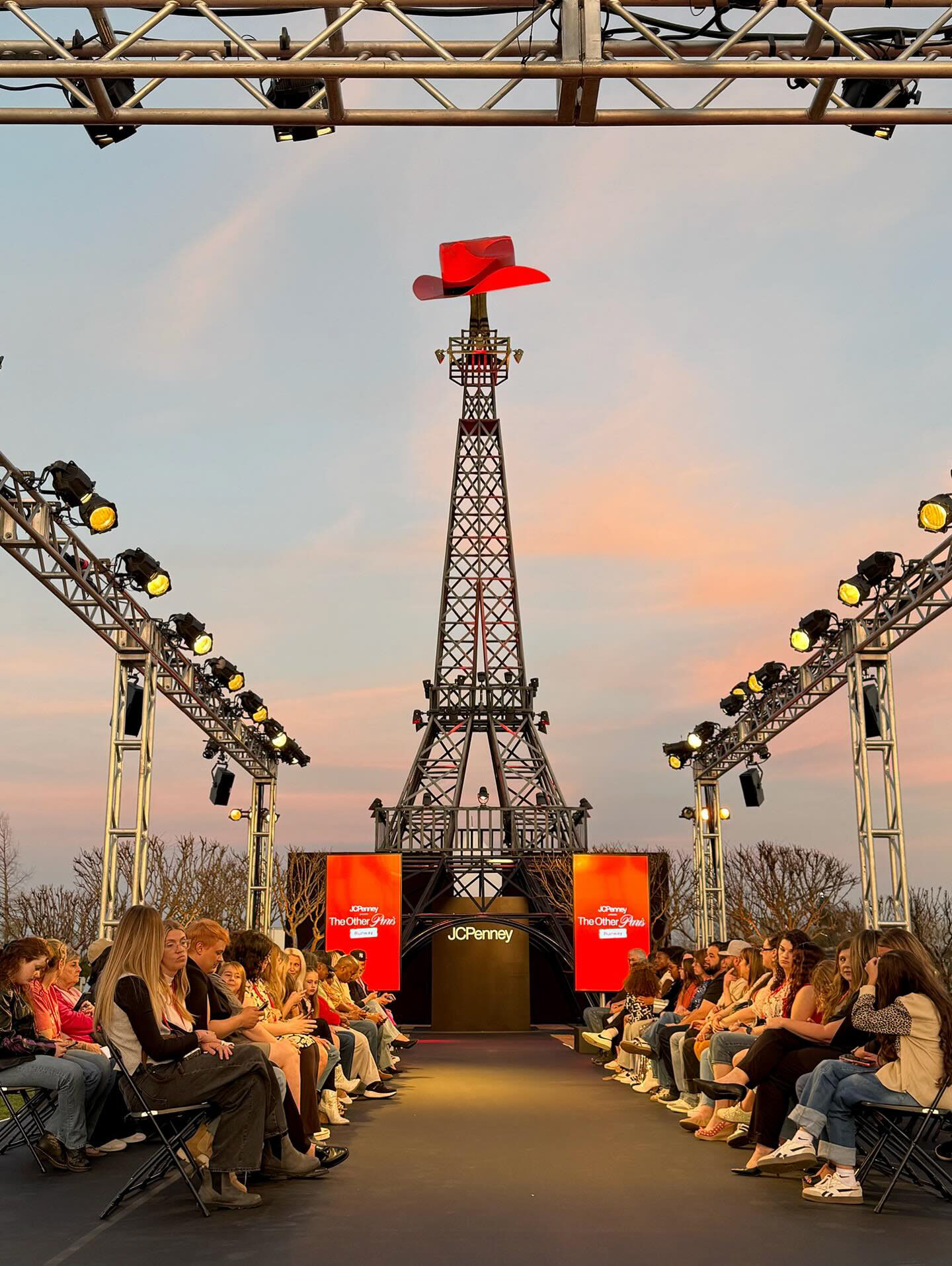 The Other Paris Runway beneath the Eiffel Tower replica in Paris, Texas