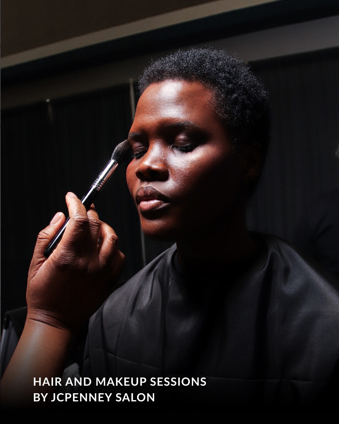 Backstage makeup session by JCPenney Salon