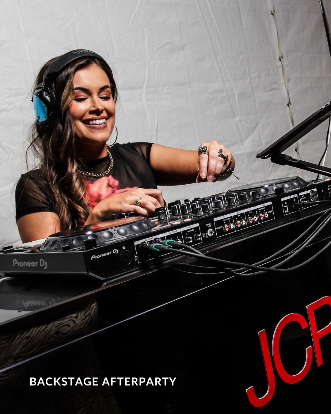 DJ performing at The Other Paris Runway backstage afterparty