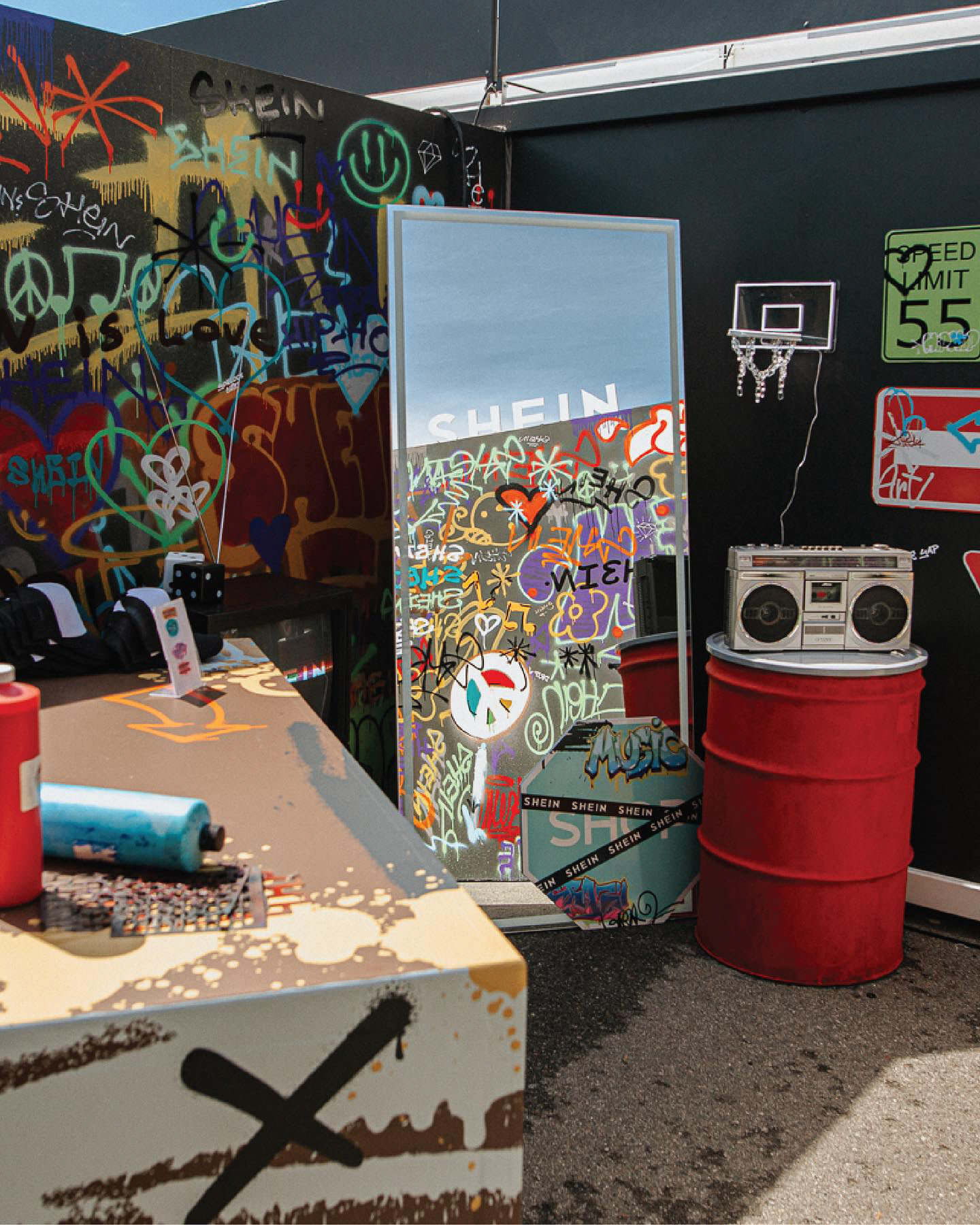 SHEIN Street styling and content station