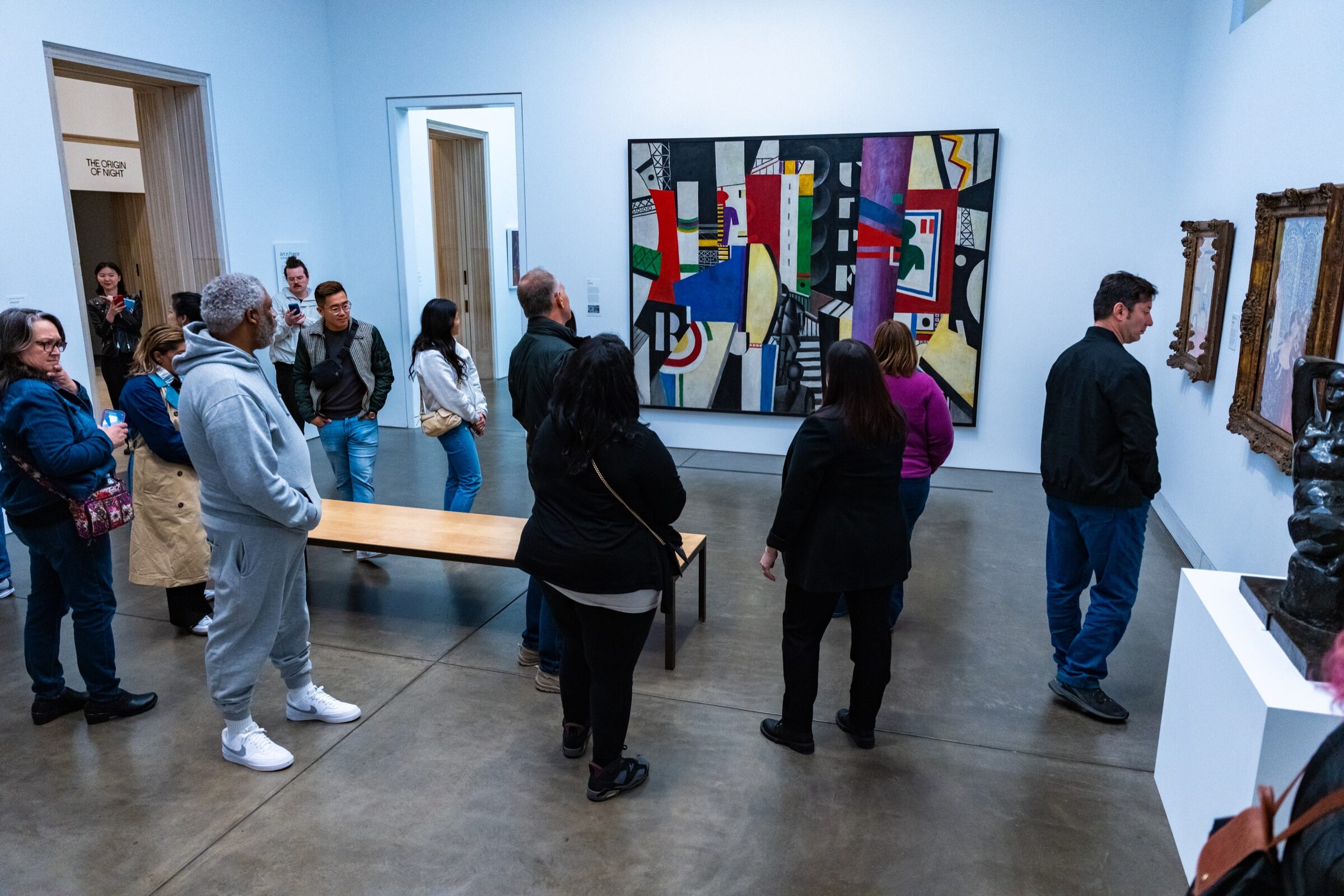 Media guests on a private curator-led tour of the Philadelphia Museum of Art