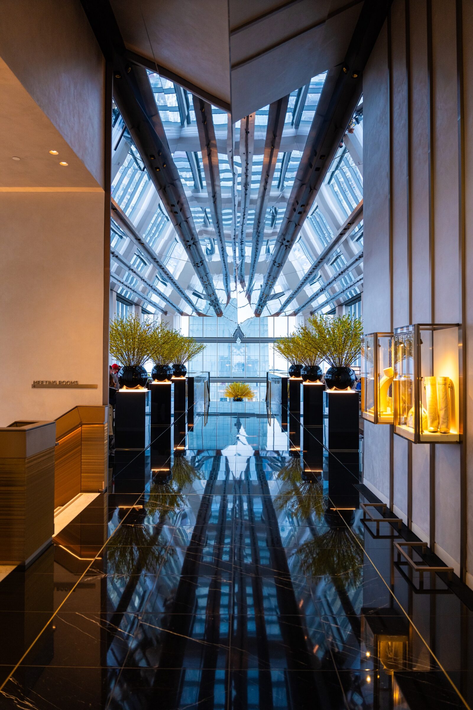 The elevated interior of Four Seasons Hotel Philadelphia